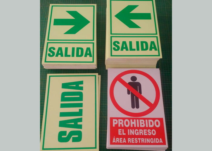 señales fotoluminiscentes