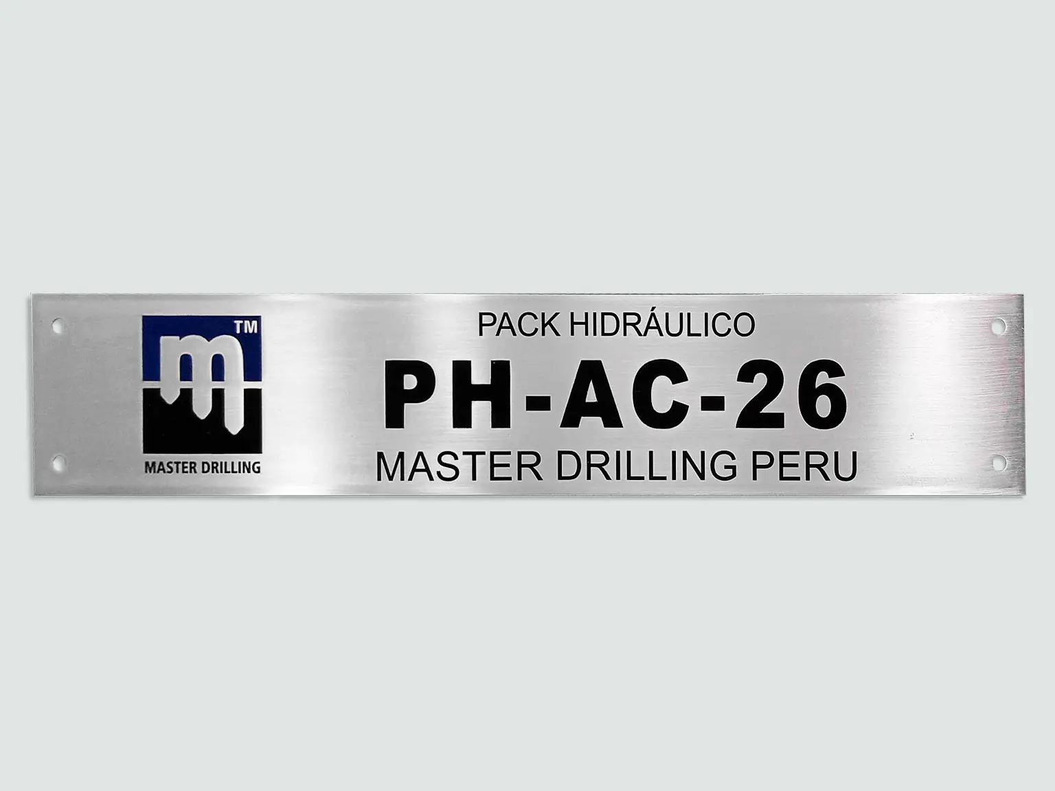 Placa grabada en acero